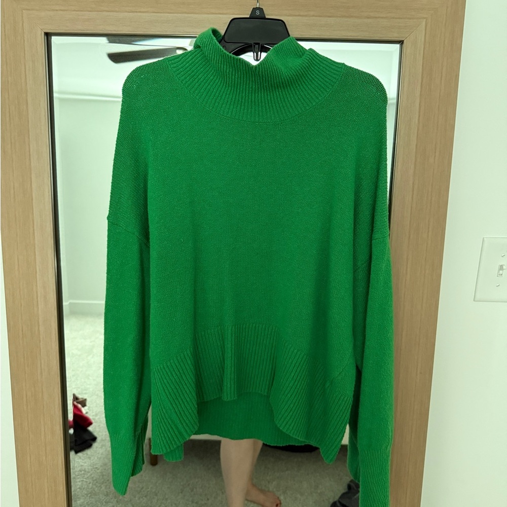 a new day Green Cowl Turtleneck Sweater